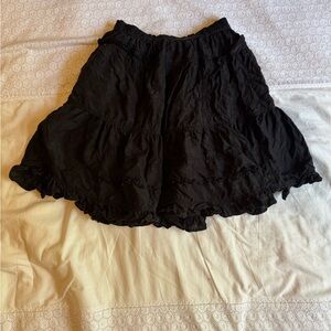 OILILY Nylon Mini Skirt Black